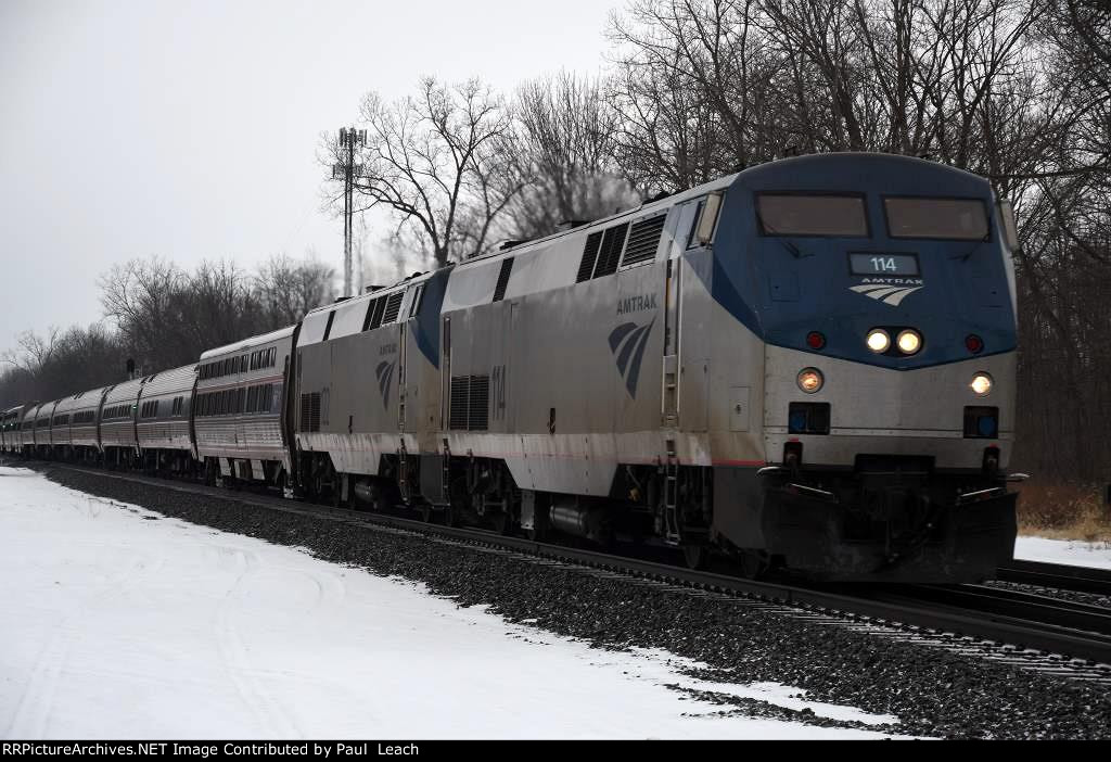 Eastbound "Lake Shore Limited" at the junction
